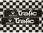 Наклейки на порожки (ЧЁРНО-БЕЛЫЕ) на Renault Trafic II 2001->2014 — Украина - TN108